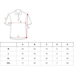 Vyriški rudi polo marškinėliai Herbas