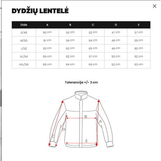 VYRIŠKA JUODA ŽIEMINĖ STRIUKĖ Onee JS/22M319/392