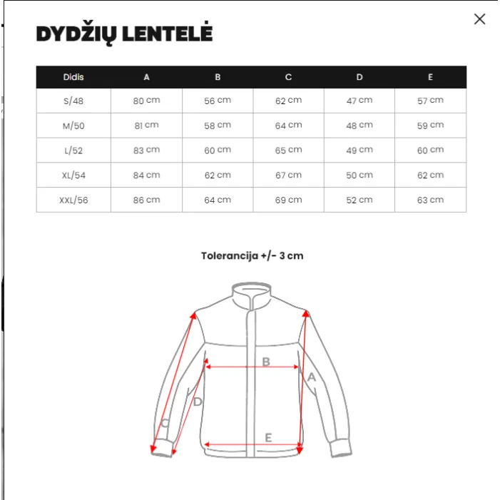 VYRIŠKA JUODA ŽIEMINĖ STRIUKĖ Onee JS/22M319/392