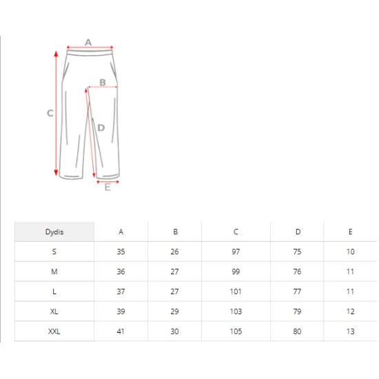 Moteriškos raudonos laisvalaikio kelnės Flor JS/CK01