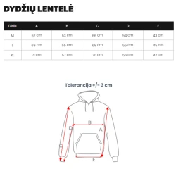 Vyriškas juodas džemperis su įvairiaspalve spauda Kanna