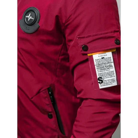 Vyriška bordo pavasarinė striukė Marko JS/84M3037/06