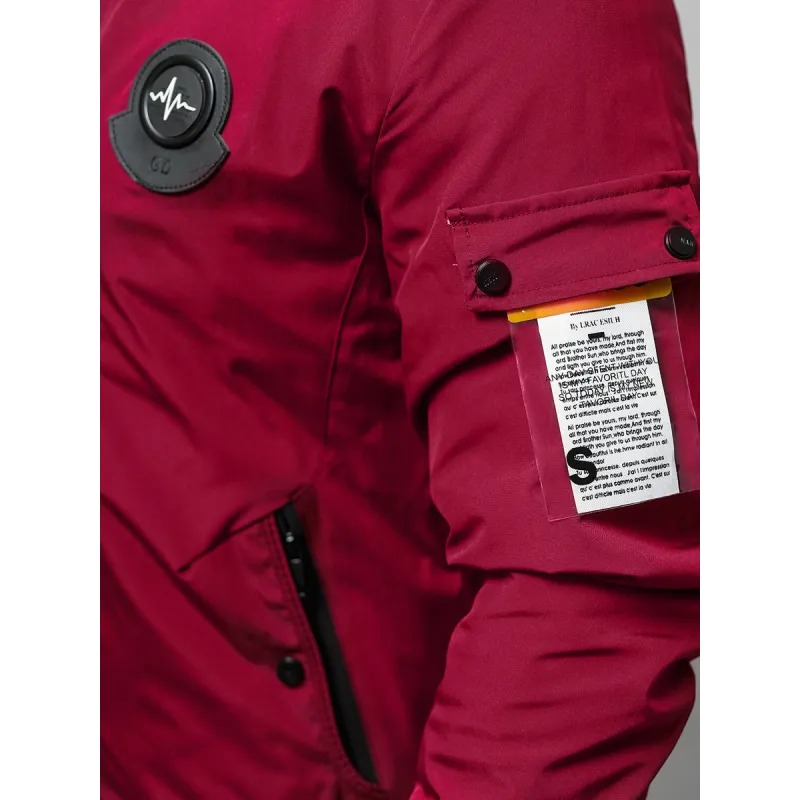 Vyriška bordo pavasarinė striukė Marko JS/84M3037/06