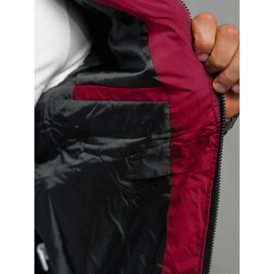 Vyriška bordo pavasarinė striukė Marko JS/84M3037/06