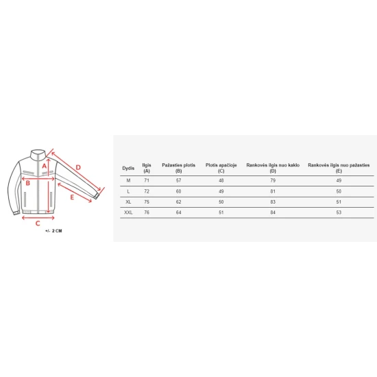 Vyriška tamsiai mėlyna striukė Rikon TX4144