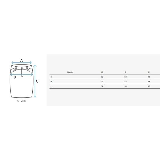 Ilgas smėlio spalvos sijonas Mersal CY0446