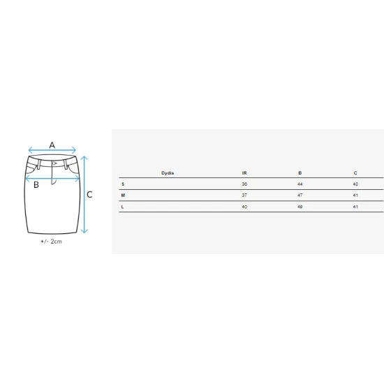 Moteriškas baltas sijonas Maribel CY0420