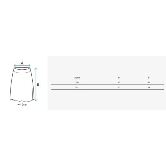 Trumpas moteriškas rudas sijonas Quilla CY0437