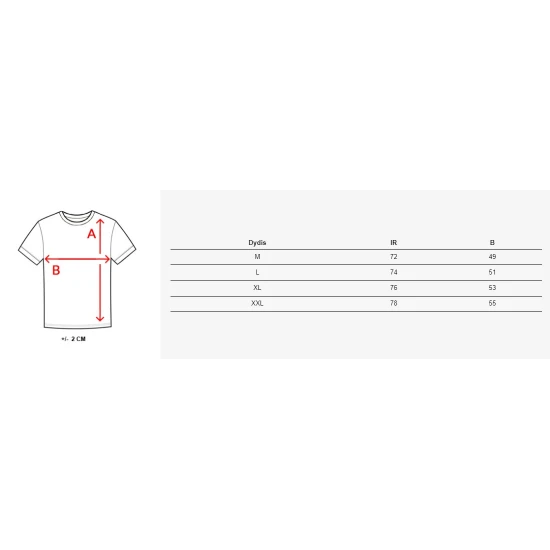 Vyriški balti marškinėliai Defend RX5578