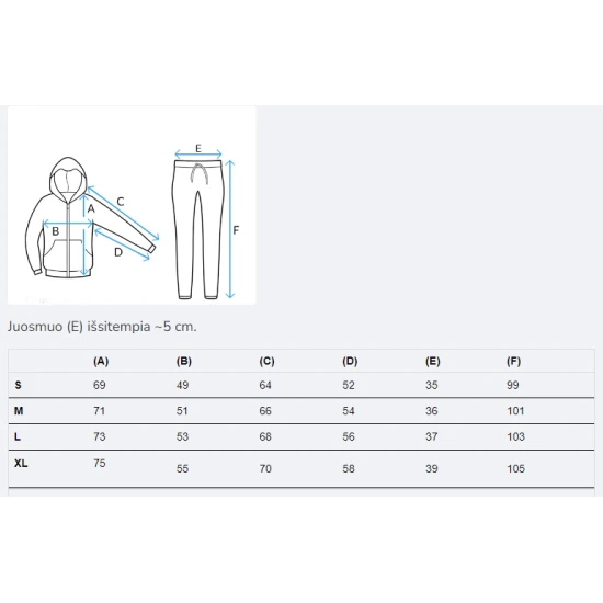 Vyriškas juodas komplektas Vytis PK1235
