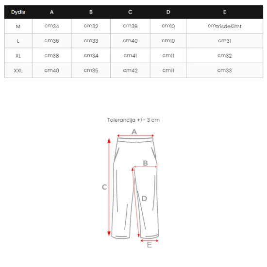 Vyriški juodi šortai Vidi JS/XL018/1
