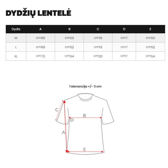 Vyriški juodi marškinėliai su spauda Bett Marškinėliai su užrašais