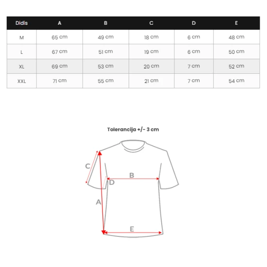 Vyriški juodi marškinėliai Space JS/8T1197/3