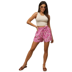 Moteriški rožiniai šortai Liusi