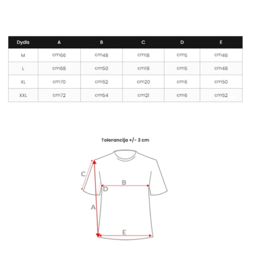 Vyriški balti marškinėliai Sunday O/T139/3Z