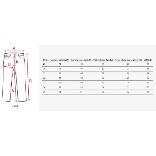 Vyriški pilkos spalvos džinsai Vitol UX3818
