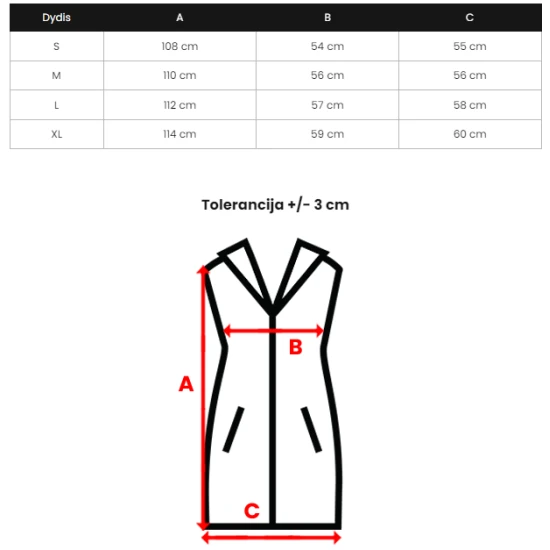 Ruda ilga liemenė Kiket JS/5M3165/84