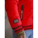 Raudona vyriška dygsniuota  striukė Aibel JS/57M7501/270