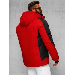 Raudona vyriška žieminė striukė Zerol