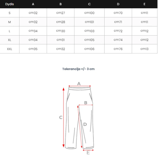 Vyriškos raudonos kamufliažinės laisvalaikio kelnės Sigur JS/KZ15