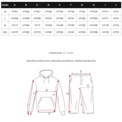Juodos spalvos vyriškas sportinis komplektas Gialer