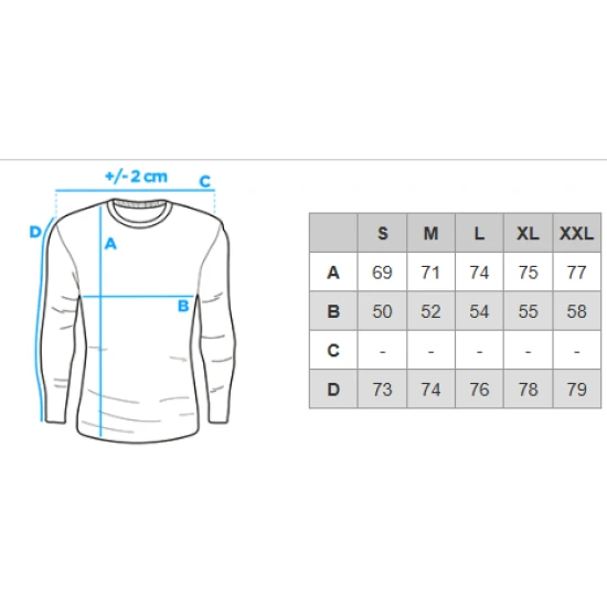 Vyriški balti/tamsiai mėlyni marškinėliai ilgomis rankovėmis Artur V1 OM-LSCL-0105