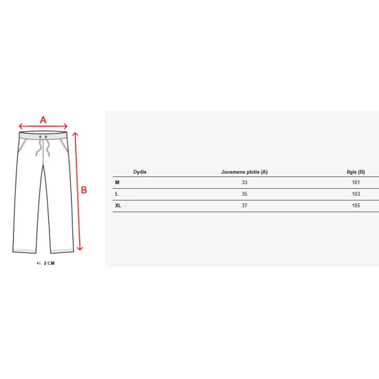 Vyriškos raudonos kamufliažinės laisvalaikio kelnės Urban UX4444