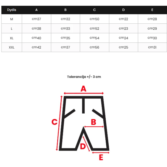 Vyriški juodos spalvos šortai Emir JS/8K1551/3