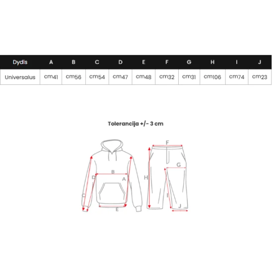 Moteriškas pilkos spalvos komplektas Sara Sportiniai kostiumai