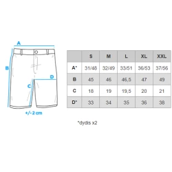 Vyriški baltos spalvos šortai Edman