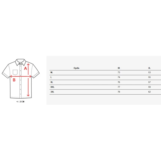 Vyriški baltos spalvos trumpomis rankovėmis marškiniai Tum KX1066