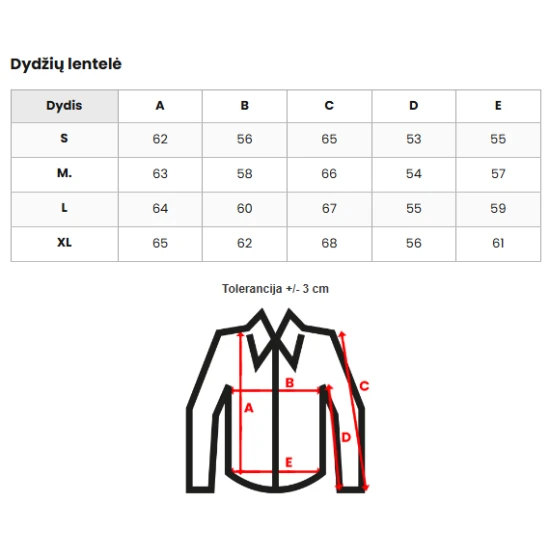 Vyriški baltos spalvos džinsiniai marškiniai Tol L/CA777/2