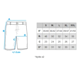 Vyriški tamsiai mėlynos spalvos šortai Rod