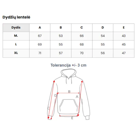 Vyriškas baltas džemperis su gobtuvu JS/8B1232/1Z
