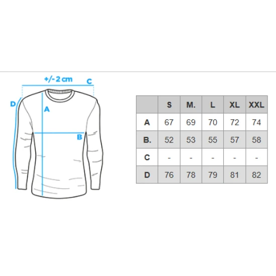 Vyriška mėlynii marškinėliai ilgomis rankovėmis Doug