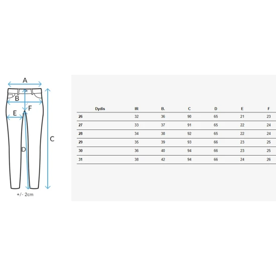 Moteriški šviesiai mėlyni džinsai Danys UY2709