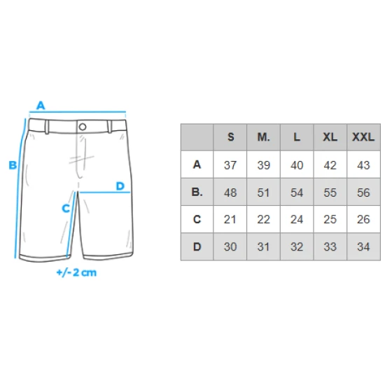 Vyriški šviesiai mėlyni džinsiai šortai Braco V1 OM-SRDS-0186