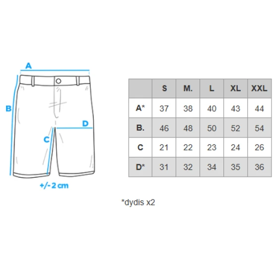 Vyriški mėlyni džinsiai šortai Celtic V2 OM-SRDS-0171