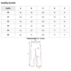 Tamsiai pilkos klasikinės kelnės Voel