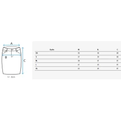 Džinsinis rudas sijonas su skeltuku Midiway