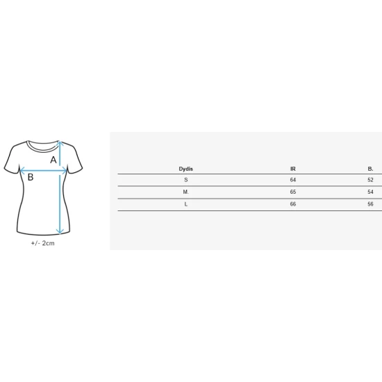 Moteriški dryžuoti mėlyni marškinėliai Almin RY2562