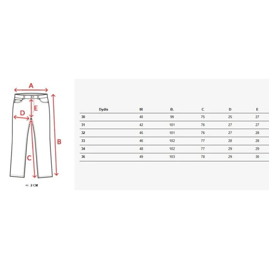 Vyriškos rudos spalvos chino kelnės Chi UX3974