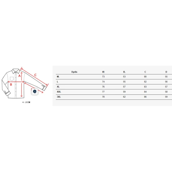 Vyriški šviesiai mėlyni marškiniai ilgomis rankovėmis Prince DX2664