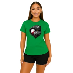 Moteriški žali marškinėliai Lenkija vilkas