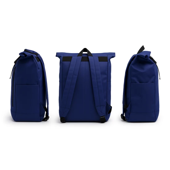 Tamsiai mėlyna kuprinė Stilistika PK4049