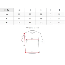 Vyriški baltos spalvos marškinėliai Line