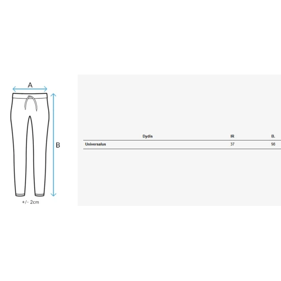 Moteriškos juodos kelnės Legis UY2405