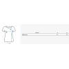 Moteriški oversize tipo mėlyni marškinėliai Eling Marškinėliai