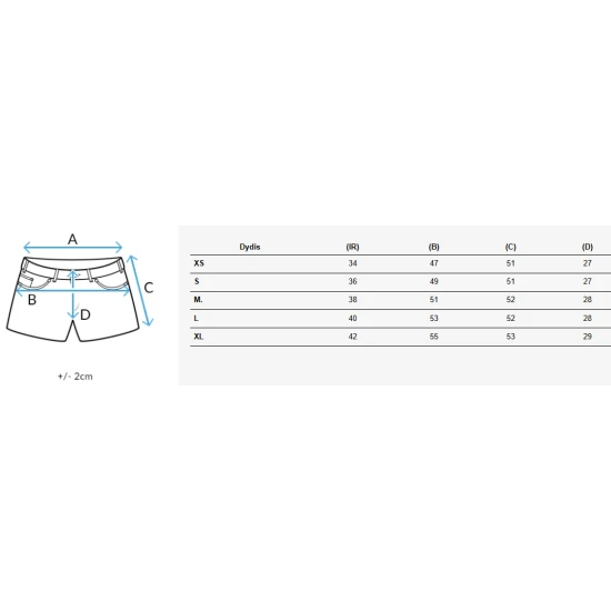 Moteriški mėlyni džinsiniai šortai Kelsey Šortai | Bridžai