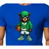Men's blue Bear shirt with ball-jumper PK4019